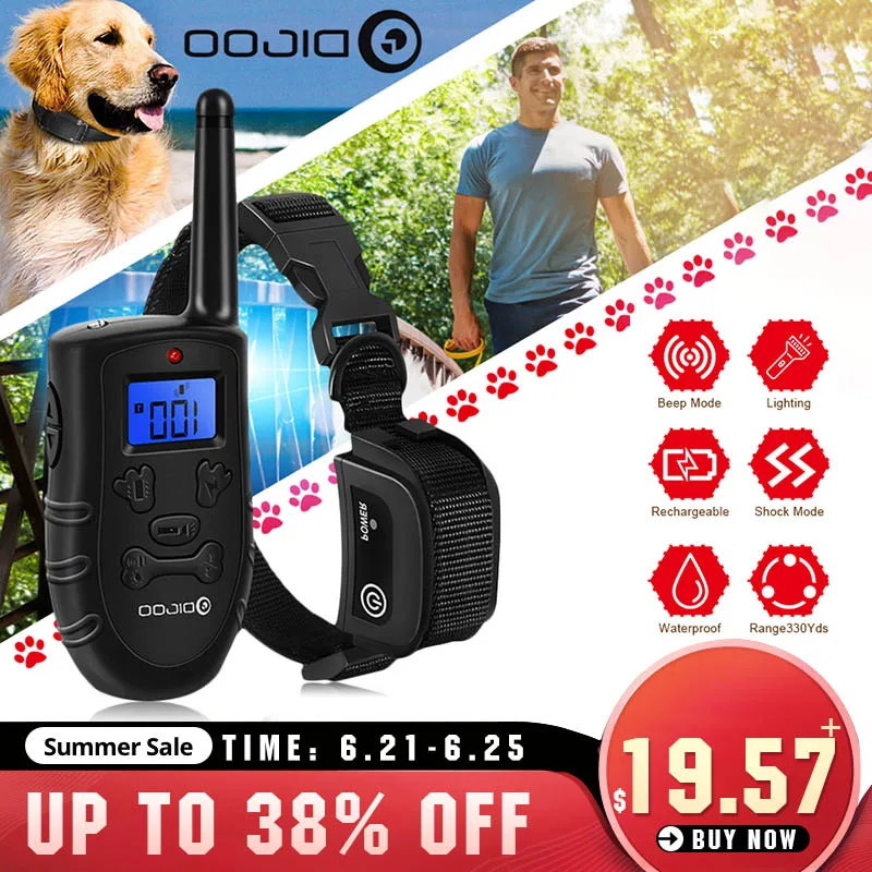 Электронный ошейник для собак Digoo перезаряжаемый с зарядкой тренировок звуковой