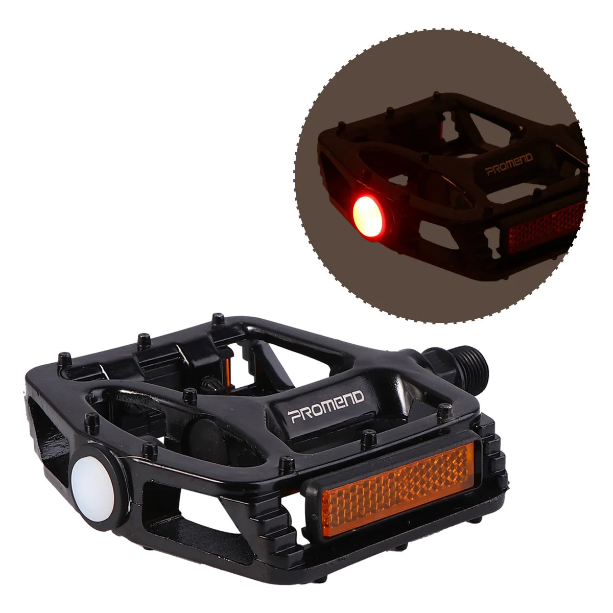 

1 Pair Mountain Bike Pedals with Lights Alloy Pedal Bicycles Accessories