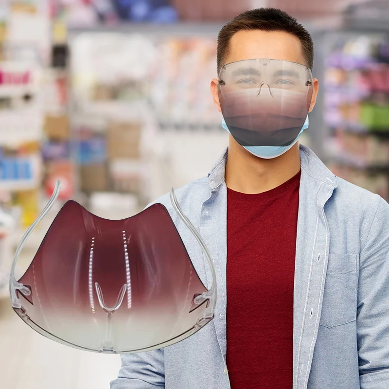 Защитная маска для лица прозрачная экрана козырек защиты глаз противотуманная