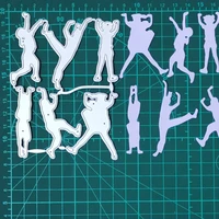 dance moveship hop boy girl metal cutting dies for stamps scrapbooking stencils diy paper album cards decor embossing 2020 new