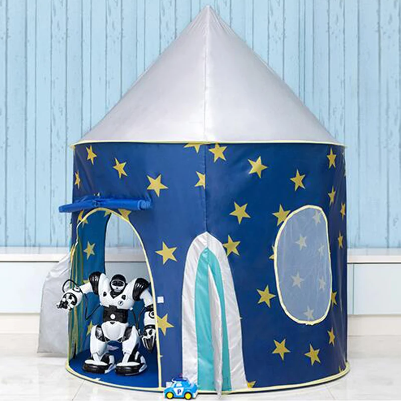 Детская ракетная палатка игровой дом звезда мальчик девочка внутри и снаружи
