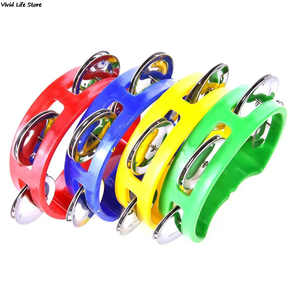 Тамбурин ручной с двухрядной металлической черепицей 1 шт. ударная церковная