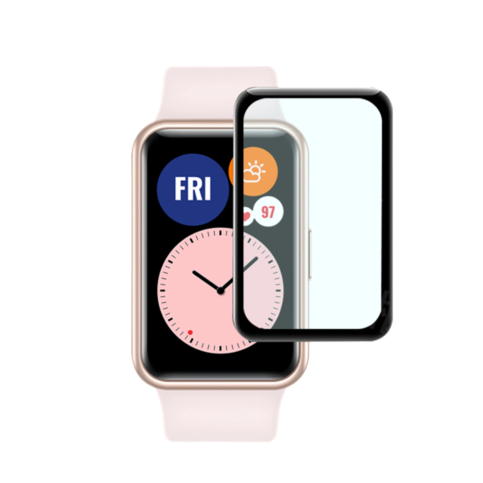 Защитная Гидрогелевая пленка для Huawei Watch Fit Защита экрана (не стекло) защитная