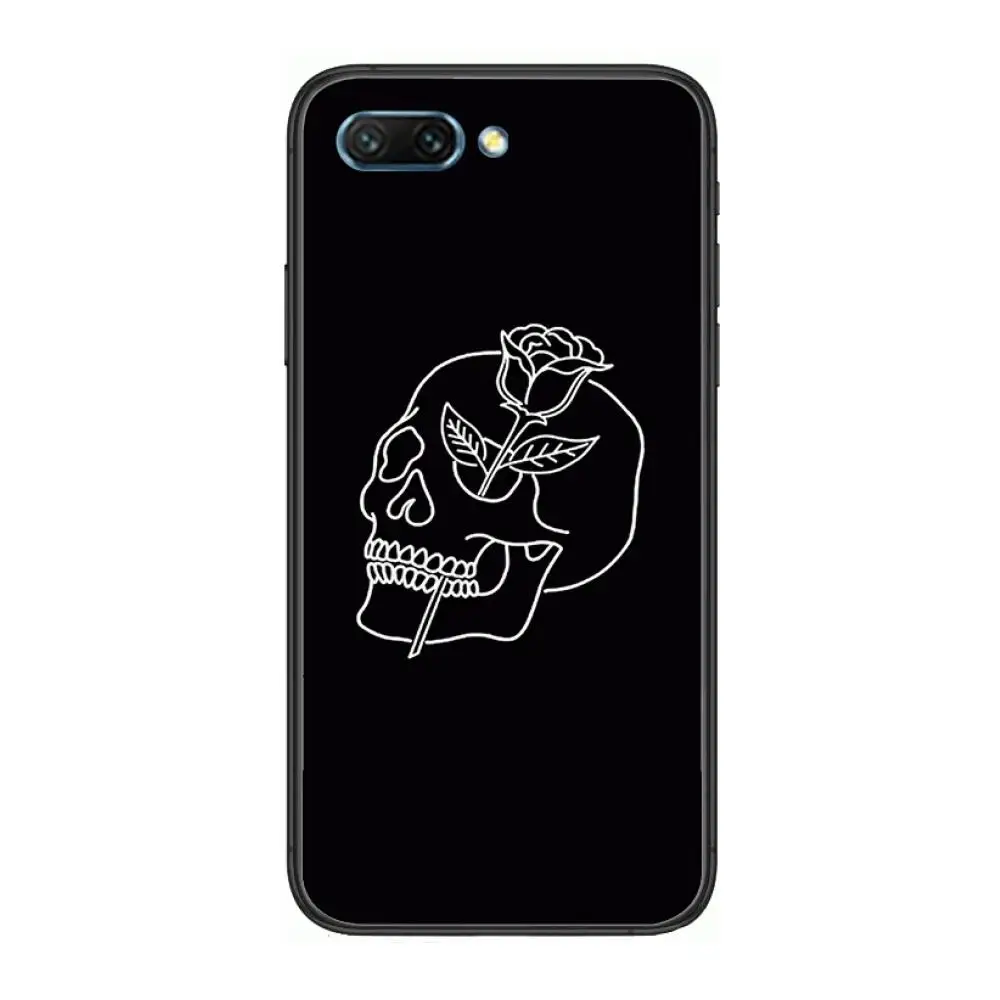 

Shockproof Excellent clear Phone Case For Huawei Honor 10 9 8 7 N Pro Lite A C RU Black Etui Coque Hoesjes comic fashion