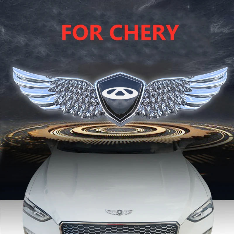 3D металлический знак автомобиля капота Ангел эмблема наклейка для CHERY Tiggo2 Tiggo3 Tiggo4