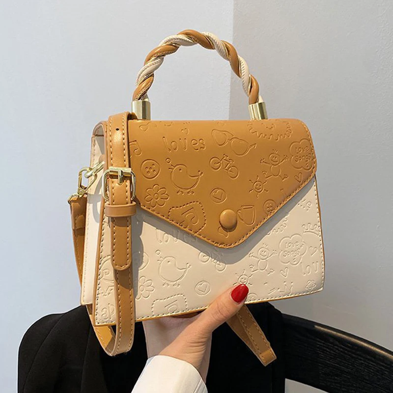 

Женская сумка из ПУ кожи, с принтом