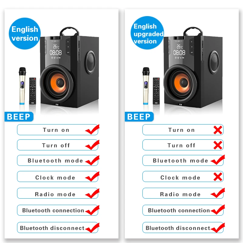 Беспроводная Bluetooth колонка 2200 мА · ч 4 2 дюйма|Портативные колонки| |