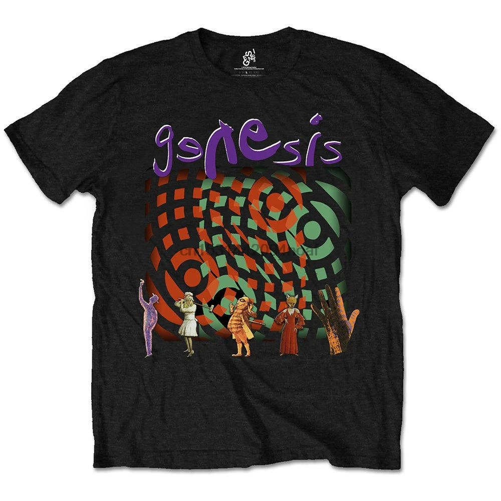 Genesis Invisible Touch Фил Коллинз прог рок Официальная футболка Мужская Унисекс | одежда