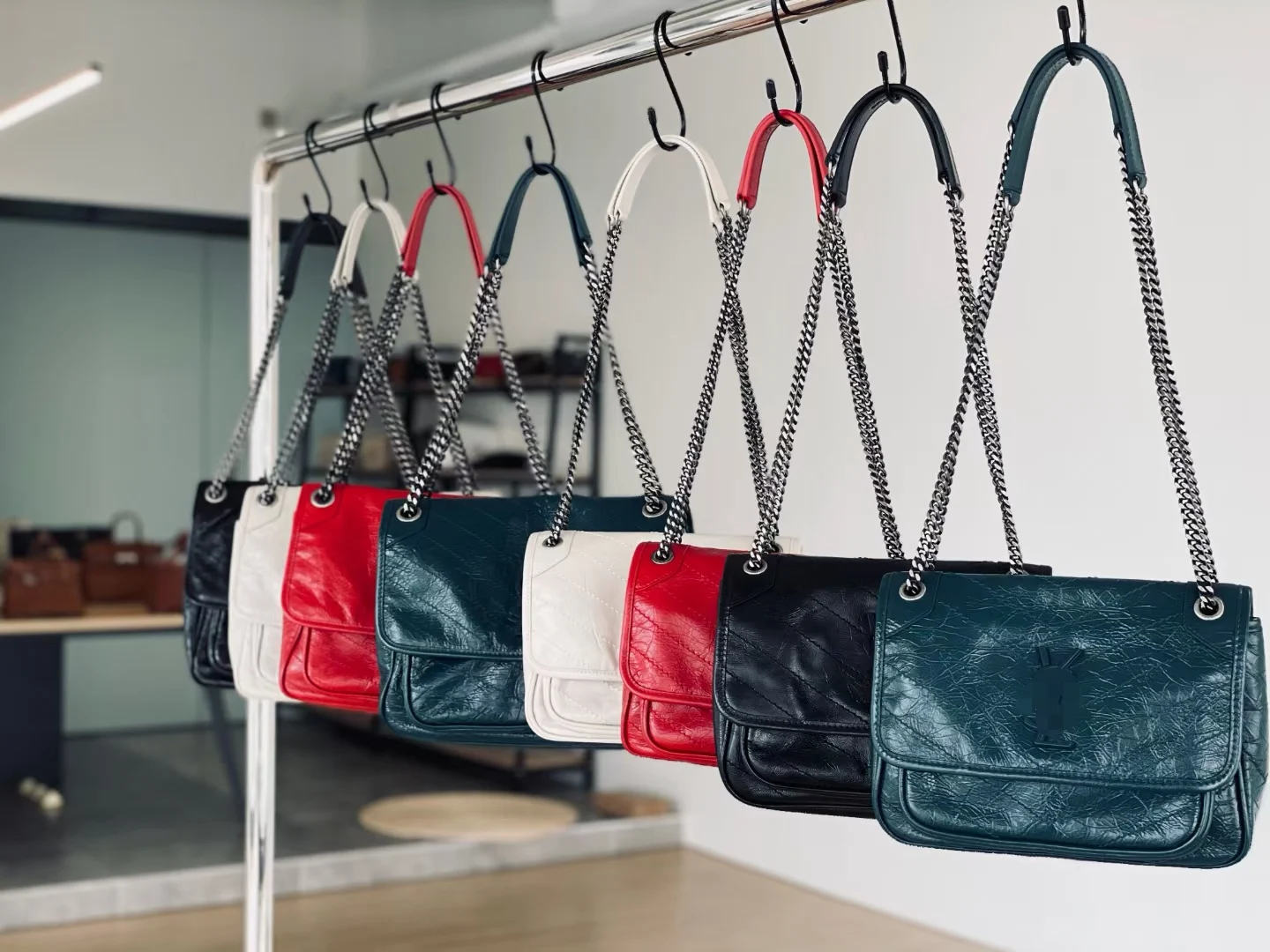 

MarHermoso Leather Ladies Bags Chain Bags Fashion Shoulder Bags Luxury Brand Packet 2021 New Messenger Bag