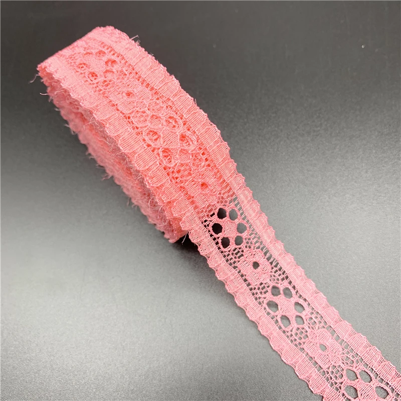 Hot pink 5 ярдов/партия, 20 мм, кружевная лента, вышитая кружевная ткань, отделка, украшение, сделай сам, ручная работа, швейные изделия, последние африканские шнурки, ткань - Цвет: Hot pink