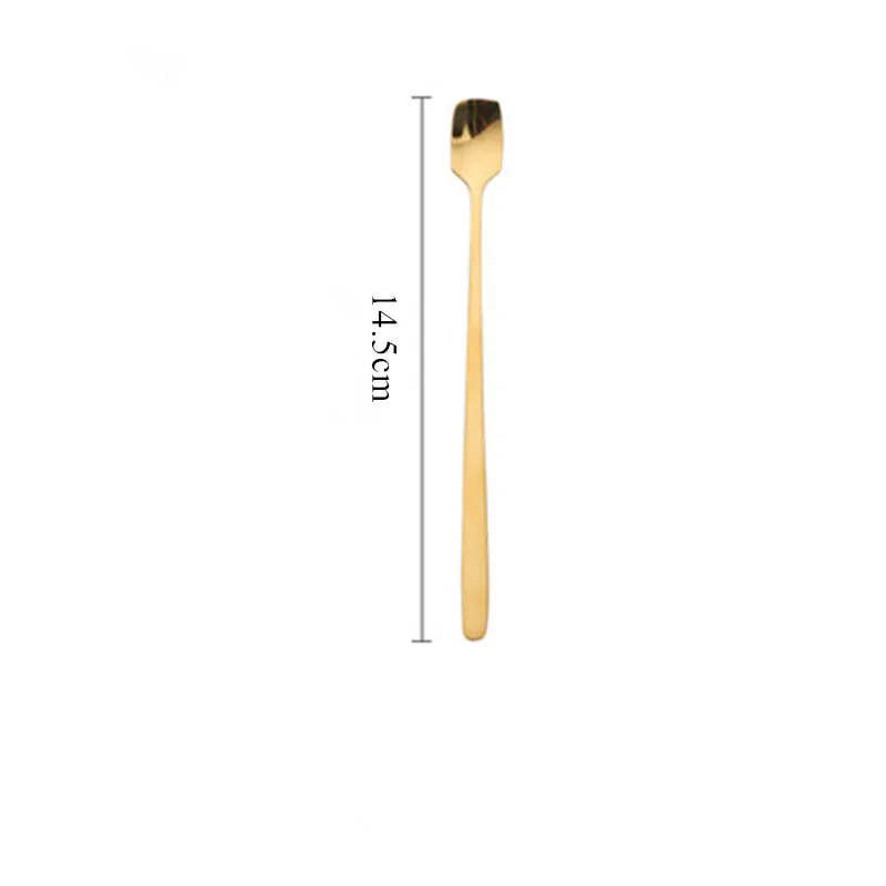 spoon gold 1 шт. креативные стеклянные кофейные кружки с буквенным принтом, прозрачные чашки для завтрака, молока, чайных напитков - Цвет: spoon gold