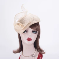 teardrop womens british style sinamay fascinator hat tam beret casque cocktail bridal hat t442