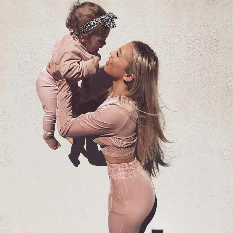 CAUSEY женские бархатные комплекты из двух предметов с длинным рукавом комбинезон