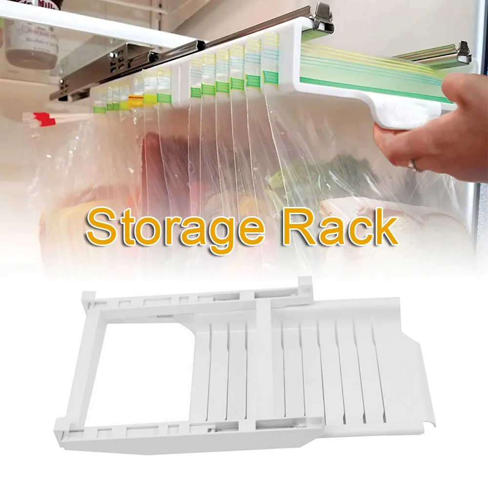 

Refrigerator Organizer Bins Ziploc Bags Perfect For Leftovers Easy Install Access Food Quick Access Slide Track