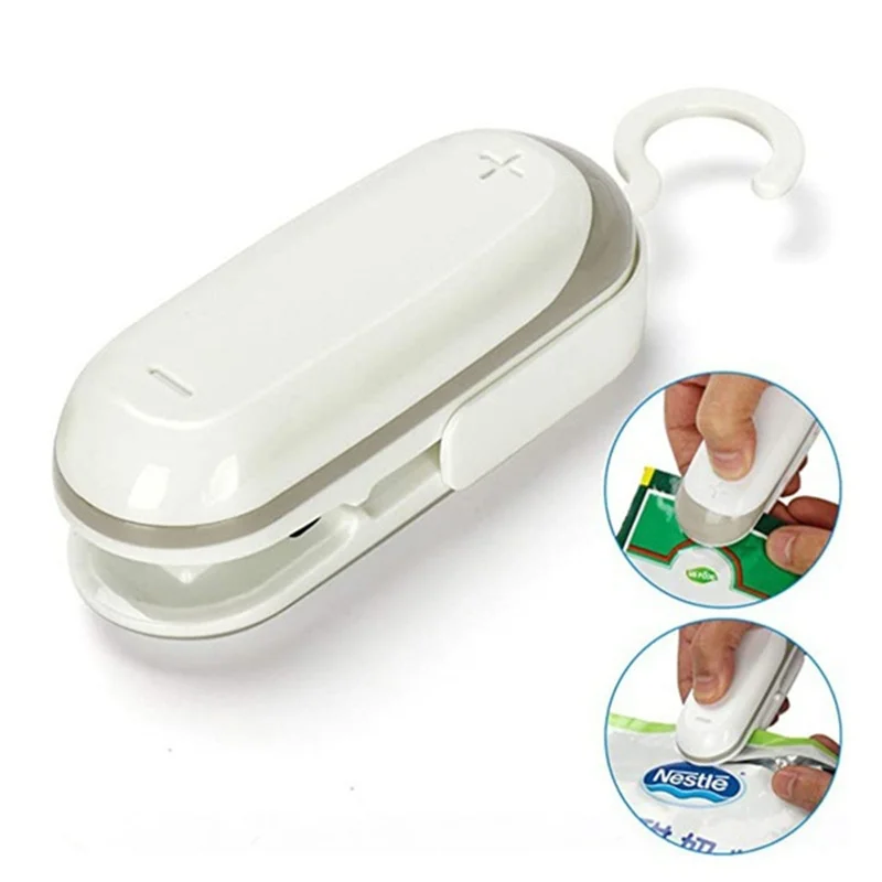 

Sealing Clip Portable Manual Bag Sealer for Kitchen Packages Mini Organizer Home Snacks Food Kitchen Storage and Organization