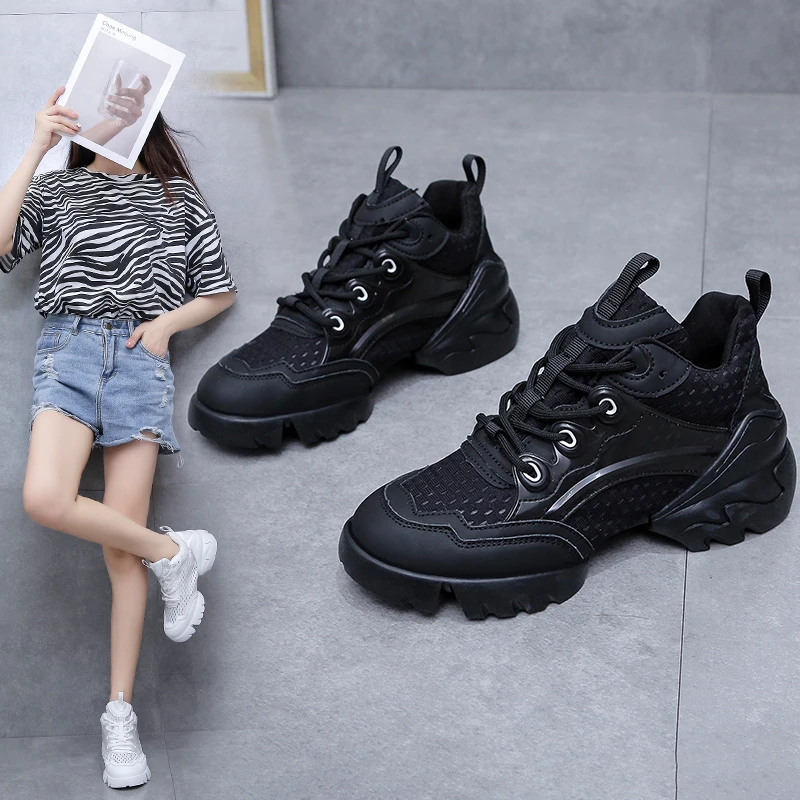

Brand Hot Women Sneakers Fashion Summer Casual Shoes Woman Platform Breathable Mesh Sneakers Women Street Trend Walking Shoes