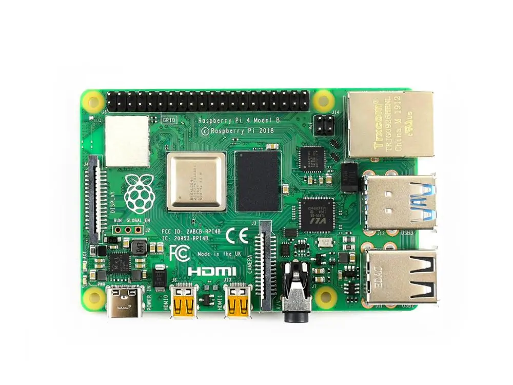 Оригинальный Raspberry Pi 4 Модель B 2 Гб ОЗУ 64 бит 1 5 ГГц четырехъядерный гигабитный