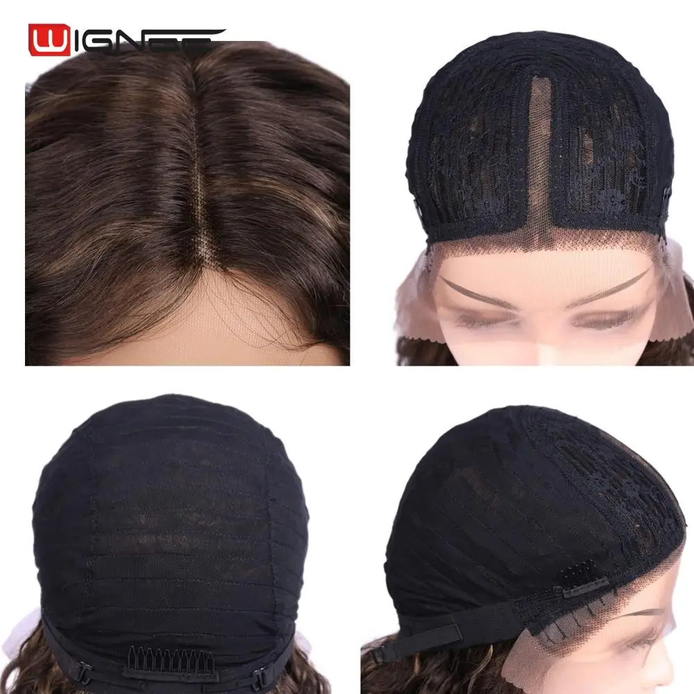 Wignee парики из коротких кудрявых человеческих волос для черных/белых женщин