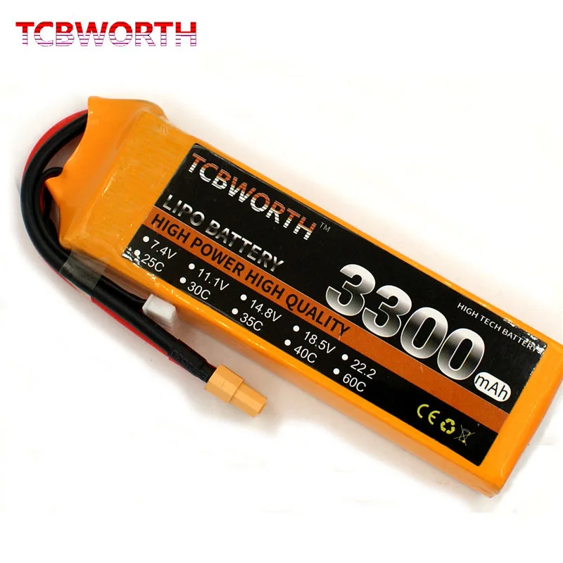 TCBWORT провод с силикатной гелевой Батарея 4S 14 8 V 3300 мА/ч 25C аэрокамера для