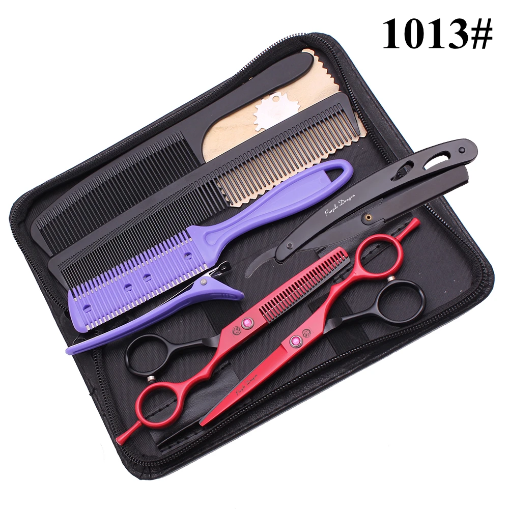 Парикмахерские ножницы для стрижки волос 5 &quotфиолетовый дракон JP нержавеющая 1013