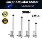 Электрический линейный привод DC 12 В 900N, водонепроницаемый металлический линейный привод IP54, 6-12 дюймов, 150 мм, 200 мм, 250 мм, 300 мм, ход