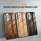 Для Samsung Galaxy A52 A32 A72 4G 5G чехол дерево защитная задняя крышка из закаленного стекла для Samsung A42 5G A21 A12 F62 M62 чехол