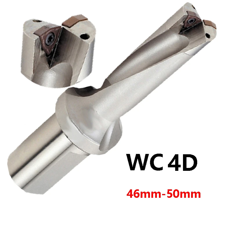 

Factory Outlet U Drill 4D WC C40 46mm-50mm Indexable Insert Drill Bit Tool Lathe Metal Drilling Tools for WCMT Carbide Insert