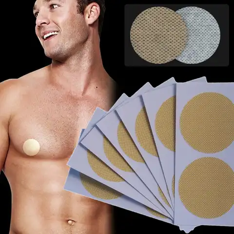 1-10Pairs Men's Nipple Covers Disposable Breast Petals Round Sticker Bra Pad Pasties Lingerie for Men Women Nipple Cover