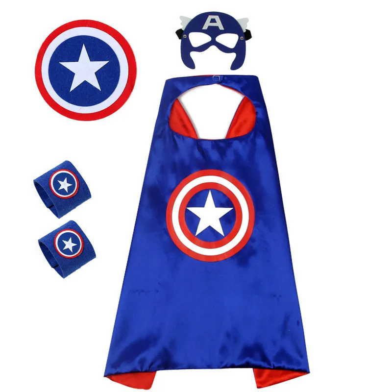 Kids Captain America Hulk Cosplay Tutu Dress Super Heroes The Flash Avenger Halloween Birthday Costume Cloak Goggles Set | Детская