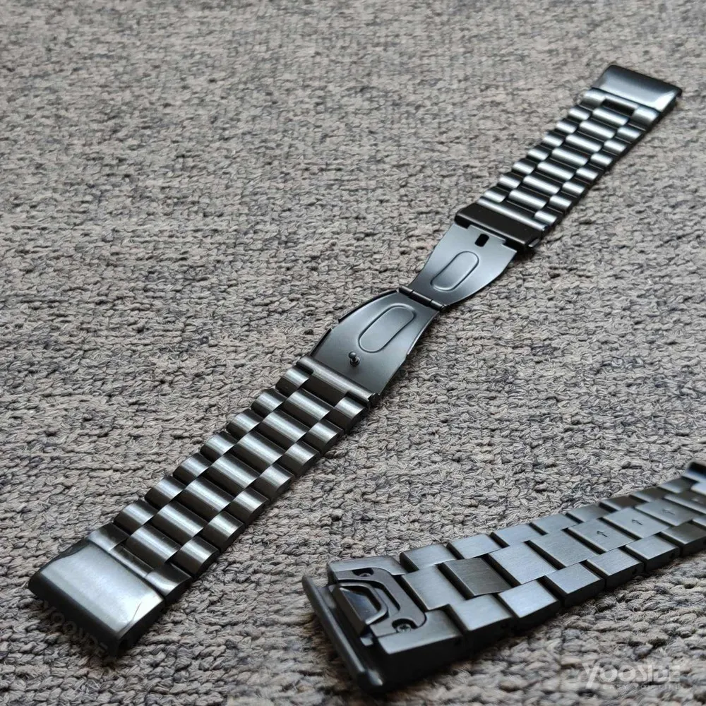 Металлический ремешок для часов Fenix 5X/Fenix 6X 26 мм из нержавеющей стали Garmin 5X Plus/Fenix 3/3