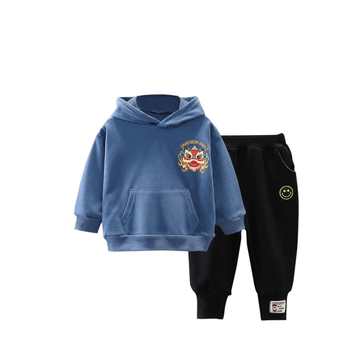 

Fashion 2021 Baby Boy Spring Clothes Set Kids Girls Suit Autumn Long Sleeve Clothing Sets 2PCs Lion Cartoon Hoodie Top +Pants