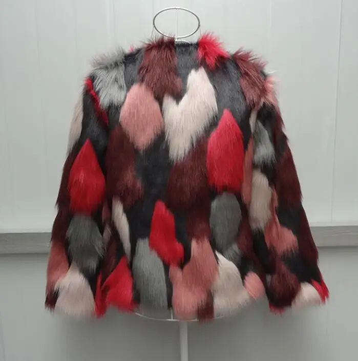 Autumn faux mink fur leather jacket womens round collar warm fur leather short coat women loose jackets winter thicken fashion