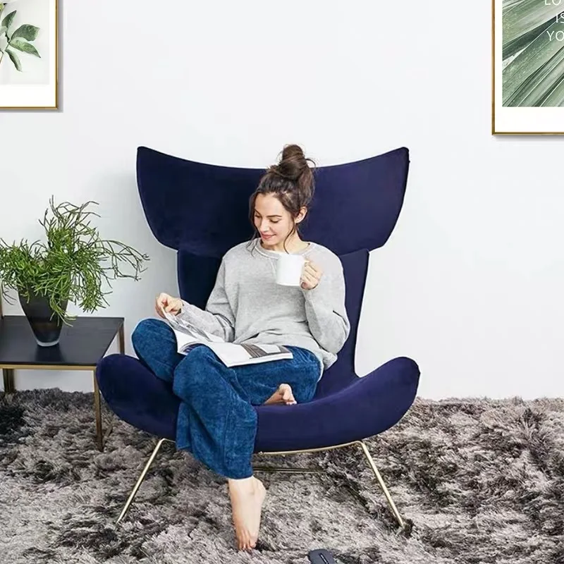 Модный скандинавский шезлонг для взрослых балкона кожаный стул ленивых