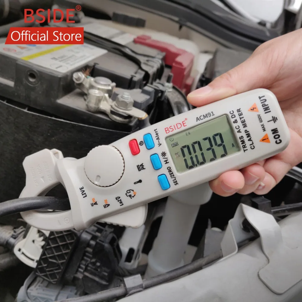 Digital AC/DC Current Clamp Meter True RMS Car Repair Auto-Range Multimeter Live Check NCV Temp Frequency Capacitor Tester | Инструменты