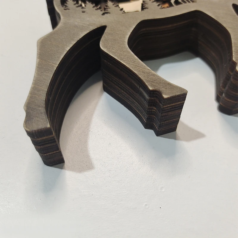 Рождественские украшения 2022 новый год натуральный Рождественский медведь лось