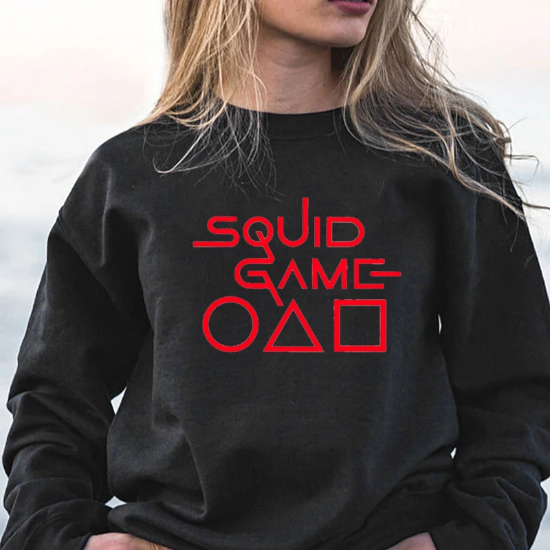

Squid Game women's sweatshirt harajuku pullover streetwear Squid Game Players korean K-Drama tv hoodies autumn fall coat