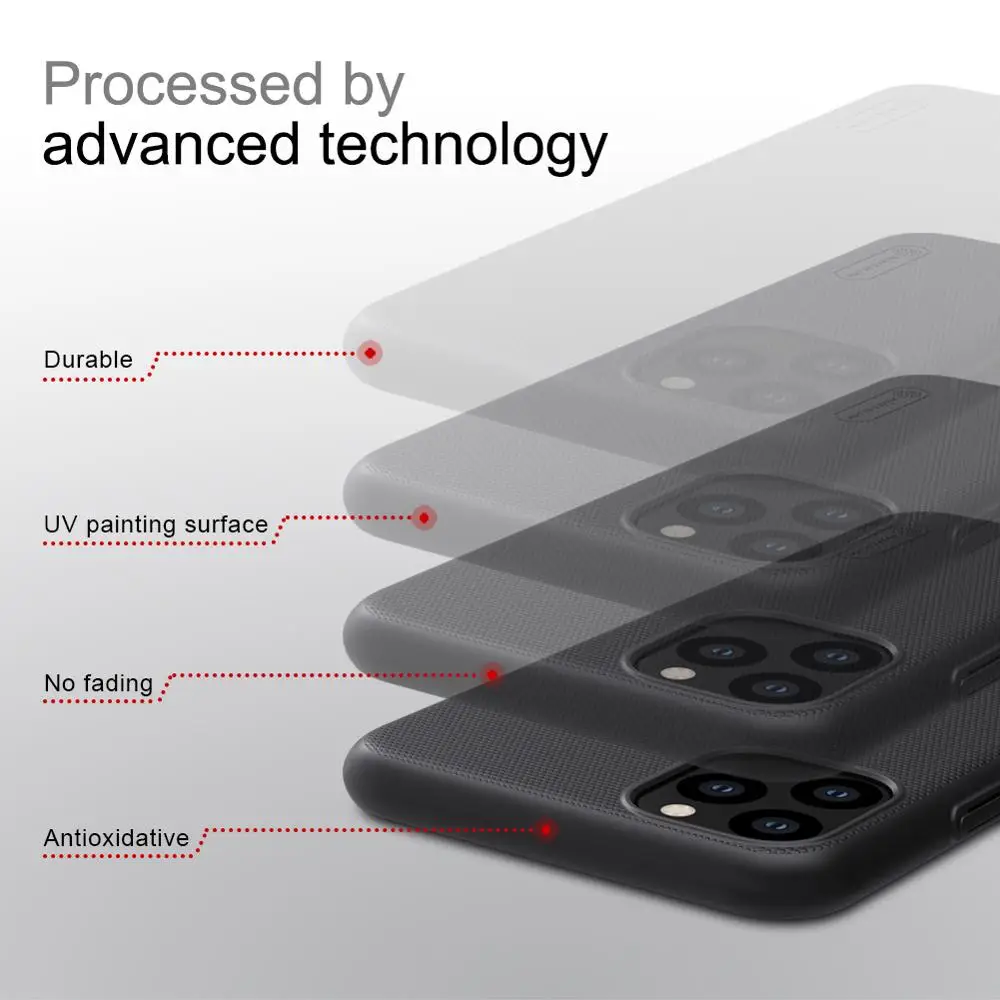 Чехол Nillkin для iPhone 11 Pro Max матовый защитный чехол телефона Жесткий из