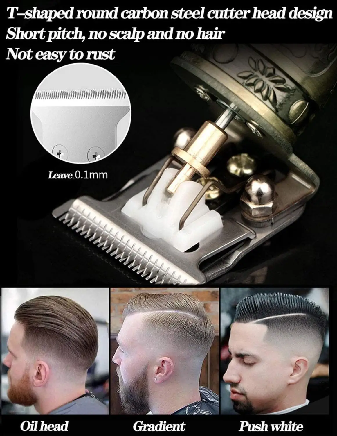 

Pro Li T-Outliner Barber Shop Electric Professional Cordless Hair Trimmer Men 0mm Baldheaded Hair Clipper Hair Cutting Machine