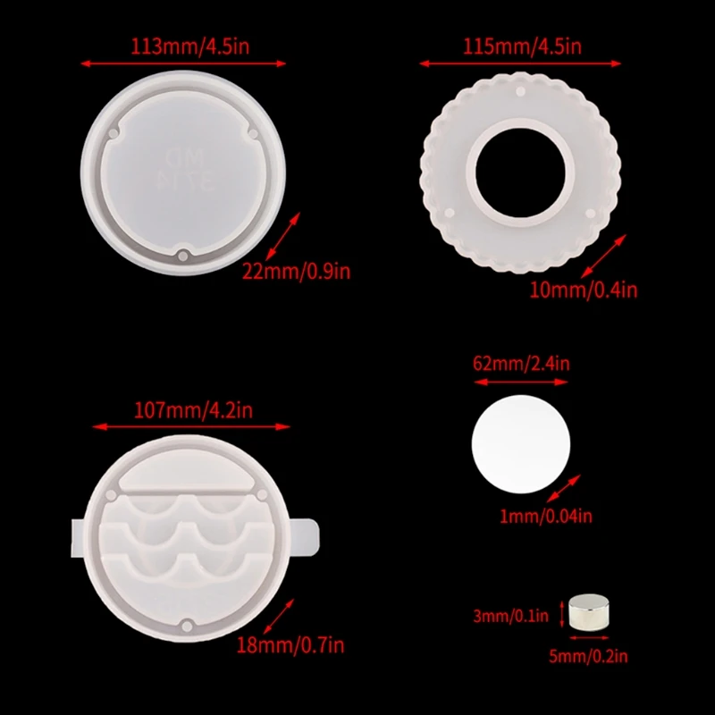 

Eyelashes Display Tray Silicone Mold Eyelashes Storage Box Case Holder with Mini Magnet Epoxy Resin Mold