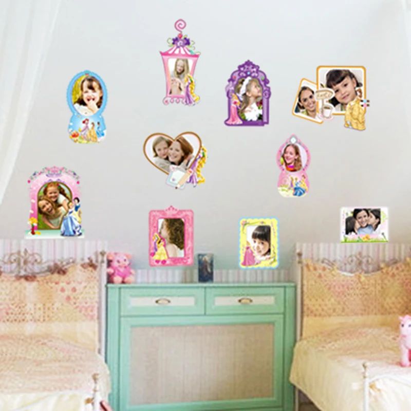 Фоторамки сделай сам для принцесс настенные наклейки съемное украшение комнаты