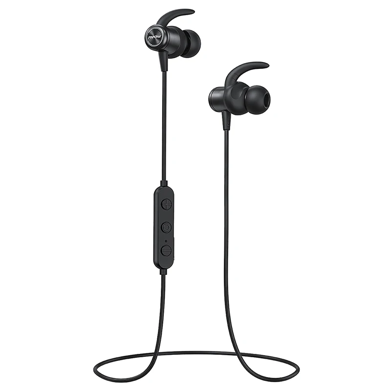 Black Earphone Оригинальные Mpow S11 IPX7 водонепроницаемые наушники Bluetooth 5,0 магнитные наушники Aptx спортивные наушники с 9 часами воспроизведения для телефона - Цвет: Black Earphone