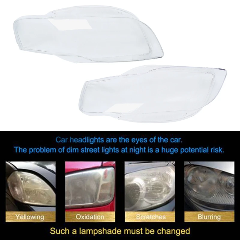 Автомобильная Прозрачная крышка для объектива фар сменная Крышка фар-A4 B7 2006 2007 2008