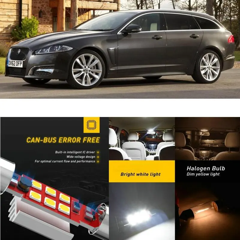 Светодиодный интерьер автомобиля света для JAGUAR xf sportbrake x250 estate седан xk 8x100