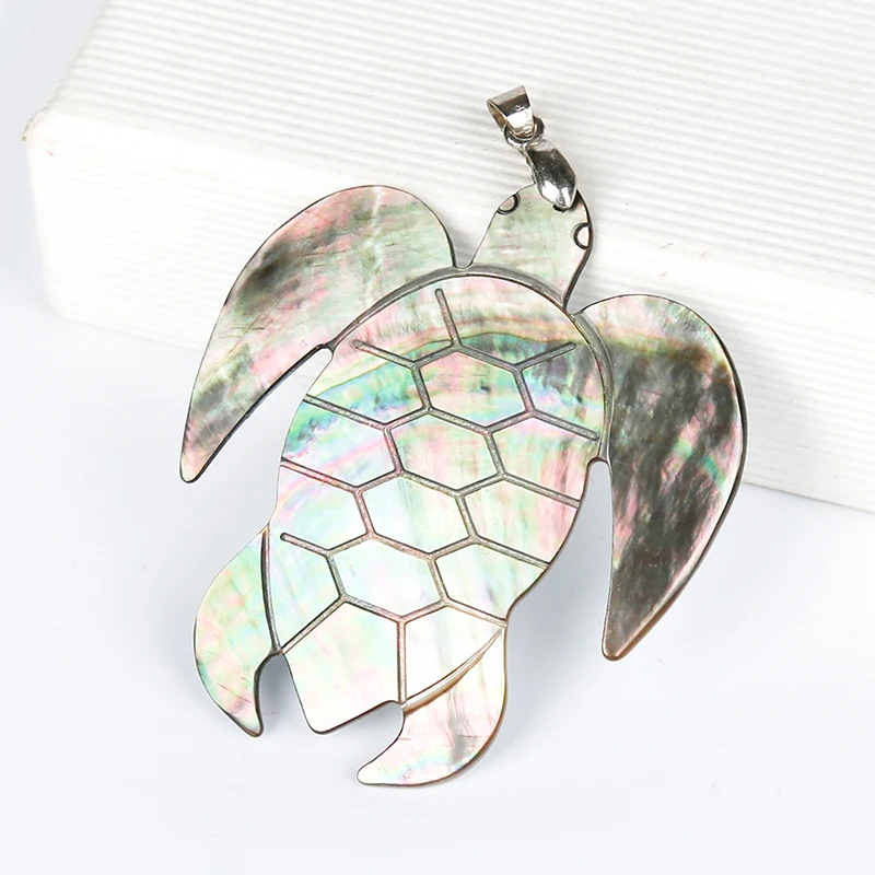 1 шт. модная подвеска в виде морской черепахи из натуральной ракушки