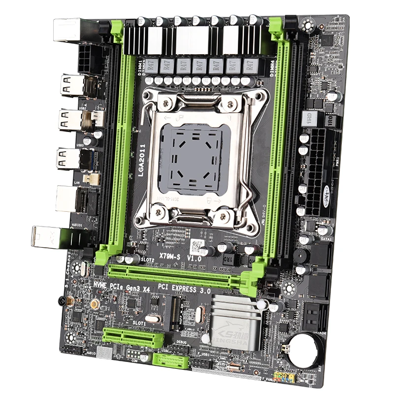 Verkaufen JINGSHA X79 M-S Motherboard Set Mit LGA2011 Combos Xeon E5 2630 CPU 4 Stücke X 4GB = 16GB Speicher DDR3 ECC RAM 1333Mhz NVME M.2 Slot