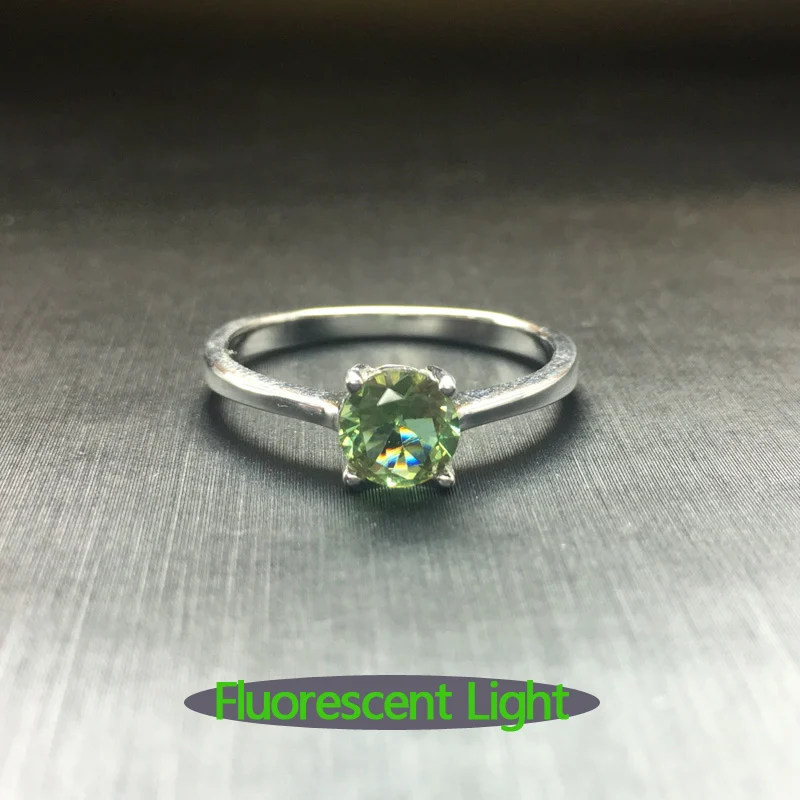 Женское кольцо с зултанитом из серебра 925 пробы|Кольца| |