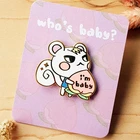 Брошь в виде мультяшных игр Маршал персик детская брошь на булавке металлический значок на лацкан броши на куртки джинсы модные ювелирные аксессуары