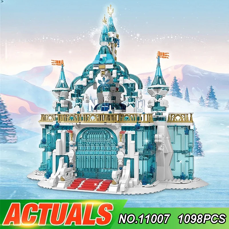 

MOULD KING 11007 MOC Ice Castle Modular Building Blocks Bricks Educational Puzzle Toy Christmas Gift For Child