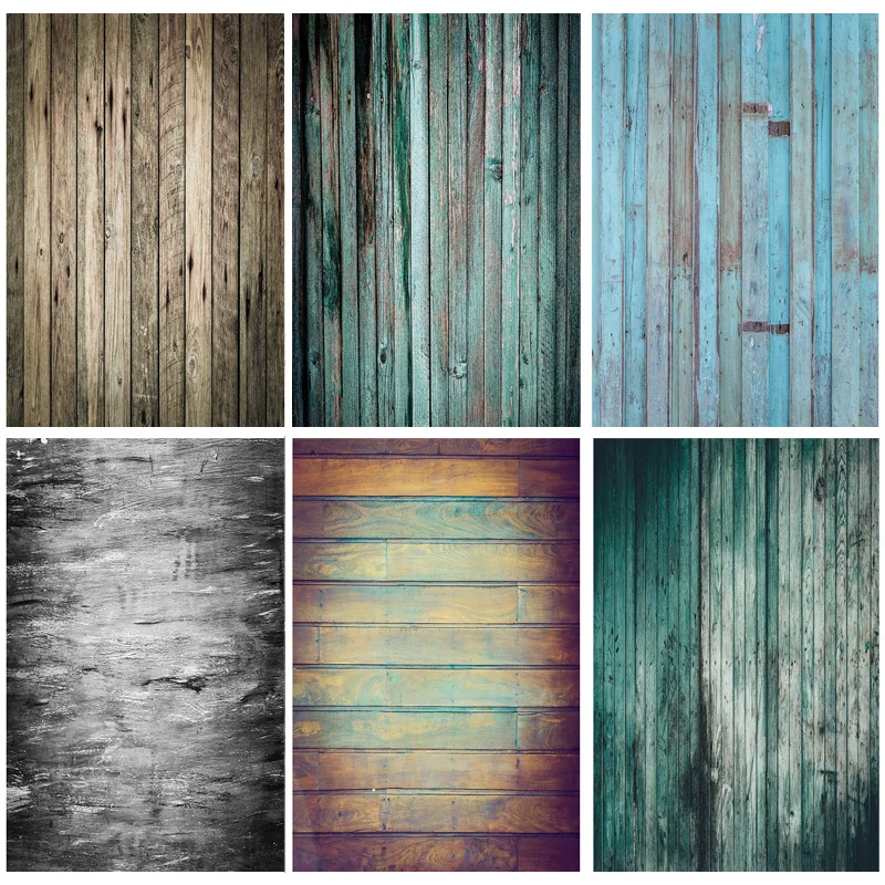 

ZHISUXI Vinyl Retro Wood Plank Vintage Baby Portrait Photography Backdrops For Photo Studio Background Props 21318WQ-65