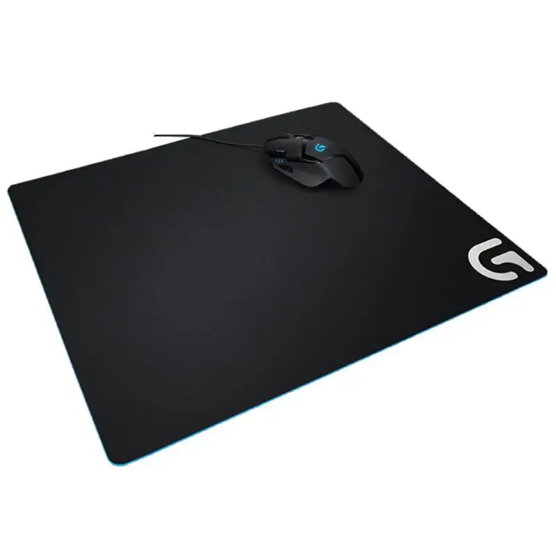 Logitech G640 46X40 см Большой размер игровой геймерский коврик для мыши умеренный мягкий Фабричный коврик для мыши с низким dpi установкой для ПК компьютера ноутбука